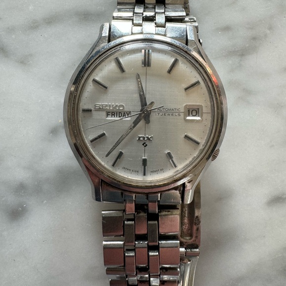 Seiko DX 1970 automatic- with khaki nato strap + orginal ss bracelet - Picture 5 of 17